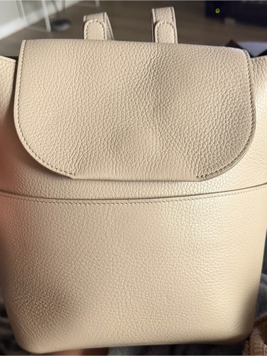 Cuyana Mini Leather Backpack in Stone main image 4